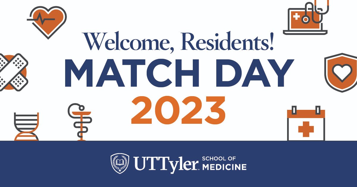 Happy Residency Match Day! Today we celebrate 73 residents and fellows who have matched in one of our 16 residency and fellowship programs. We are looking forward to welcoming them to East Texas in July. #ResidencyMatch #MatchDay2023