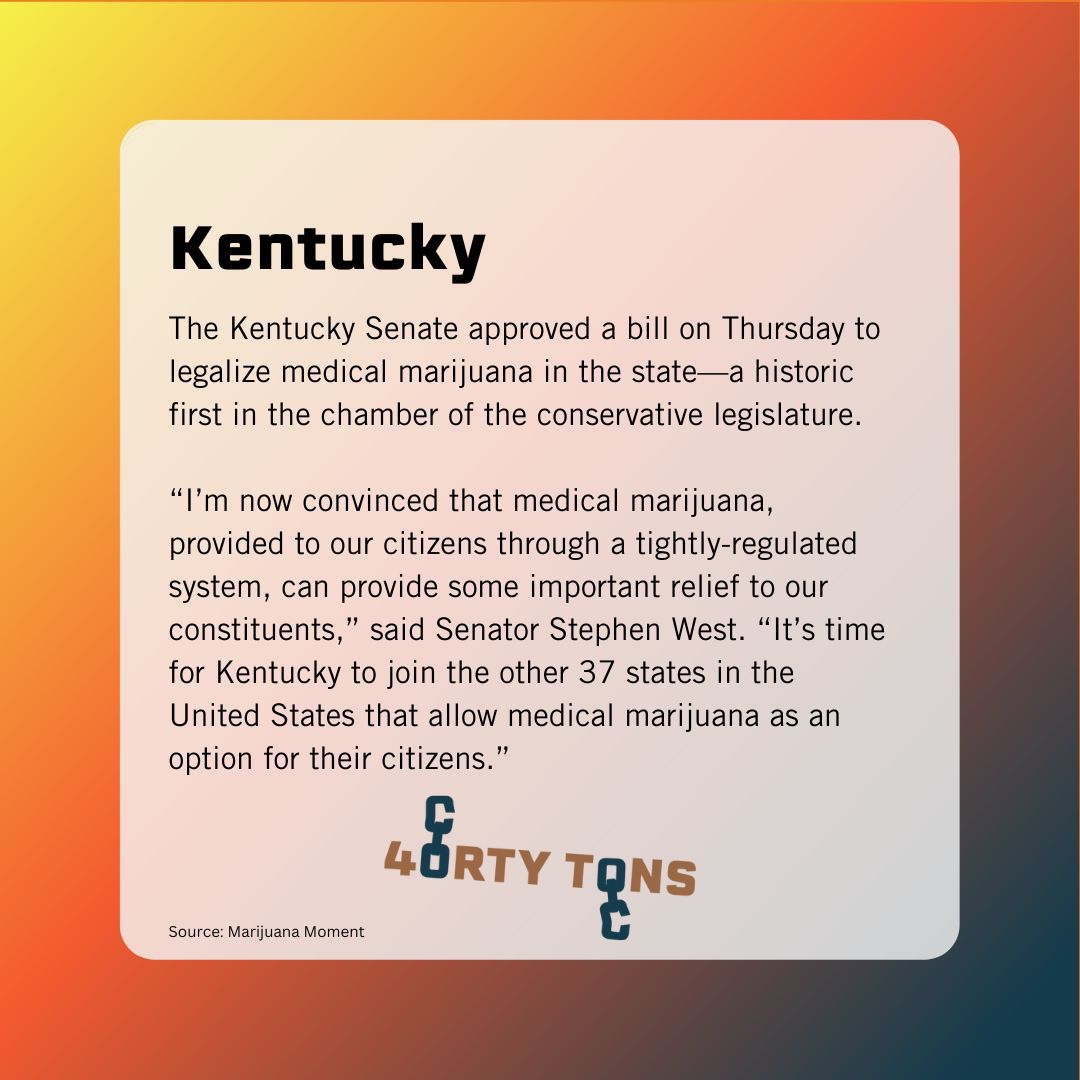 40TonsBrand's tweet photo. There is a lot of talk about legalization and expungements with cannabis lately.

40 Tons is here to share this information with you.
•
•
•
•
•
•
#freethe40k #40tons #legalization #socialimpactbusiness https://t.co/q5wu9nUTAY