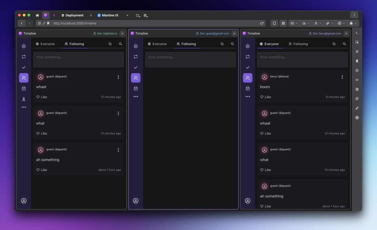 kitze ⛴️ (@thekitze) on Twitter photo one of the best <a href="/sizzyapp/">Sizzy - The Browser For Developers</a> features is testing different user sessions at the same time 🔥 one of the best <a href="/sizzyapp/">Sizzy - The Browser For Developers</a> features is testing different user sessions at the same time 🔥