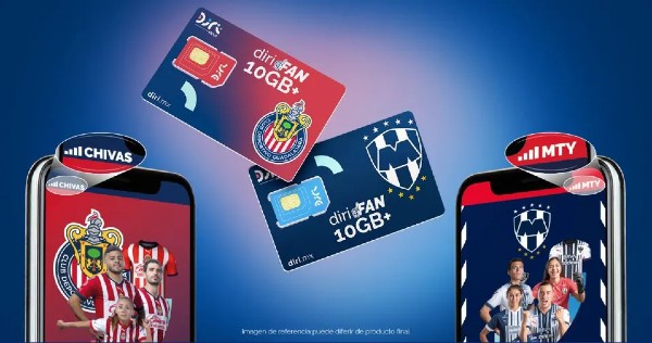 mediotiempo's tweet photo. Se lanza el primer plan telefónico en alianza con @Chivas y @Rayados. Con cada recarga del plan #DiriFan de @diri_mx podrás ganar premios como playeras autografiadas, iPhones, balones, gorras y boletos VIP en el estadio

https://t.co/CJmdtKJnCP https://t.co/wyzwmUcovb