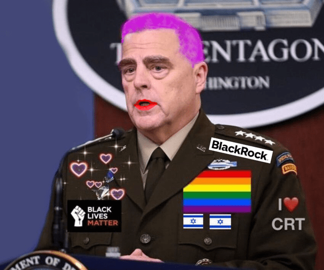 I need to apologize to the libs who are quite upset over my post yesterday of their General Milley. Don't know what got into me but it won't happen anymore, you can count on that.