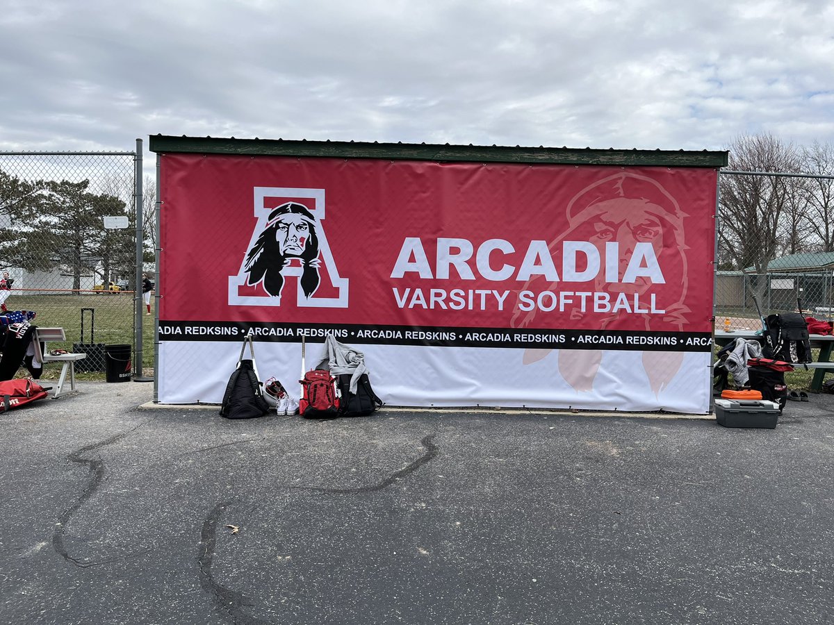 RKDSoftball's tweet photo. Thank you to the Arcadia Athletic Boosters for hooking us up with this awesome dugout wrap! Special thanks to Jason Yoakam for all the work he did on this project! https://t.co/Fprk6B9pEQ