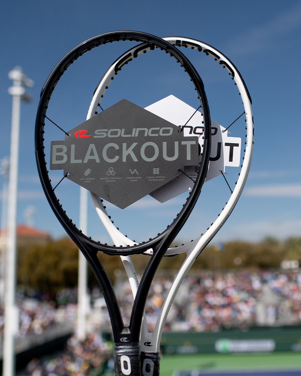 SOLINCOsports's tweet photo. It's #Solinco Demo Day at the @BNPPARIBASOPEN! Come try the Whiteout and Blackout firsthand 🎾 Head to practice court 15 behind stadium 4. Event starts at 3pm!
#DemoDay #BNPParibasOpen #SolincoWhiteout #SolincoBlackout #TennisRacquets #360Performance https://t.co/ljy9MJzktZ