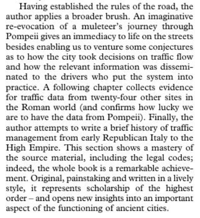 Pompeiana79's tweet photo. 😲It is extremely gratifying, after deep engagement with Roger Ling's work for https://t.co/QqUMqJ2eGU (among other Pompeian things), to discover his positive review of "The Traffic Systems of  Pompeii", more than three years after it was published. doi:10.1017/S0003581519000386 https://t.co/y7I1dKvotv
