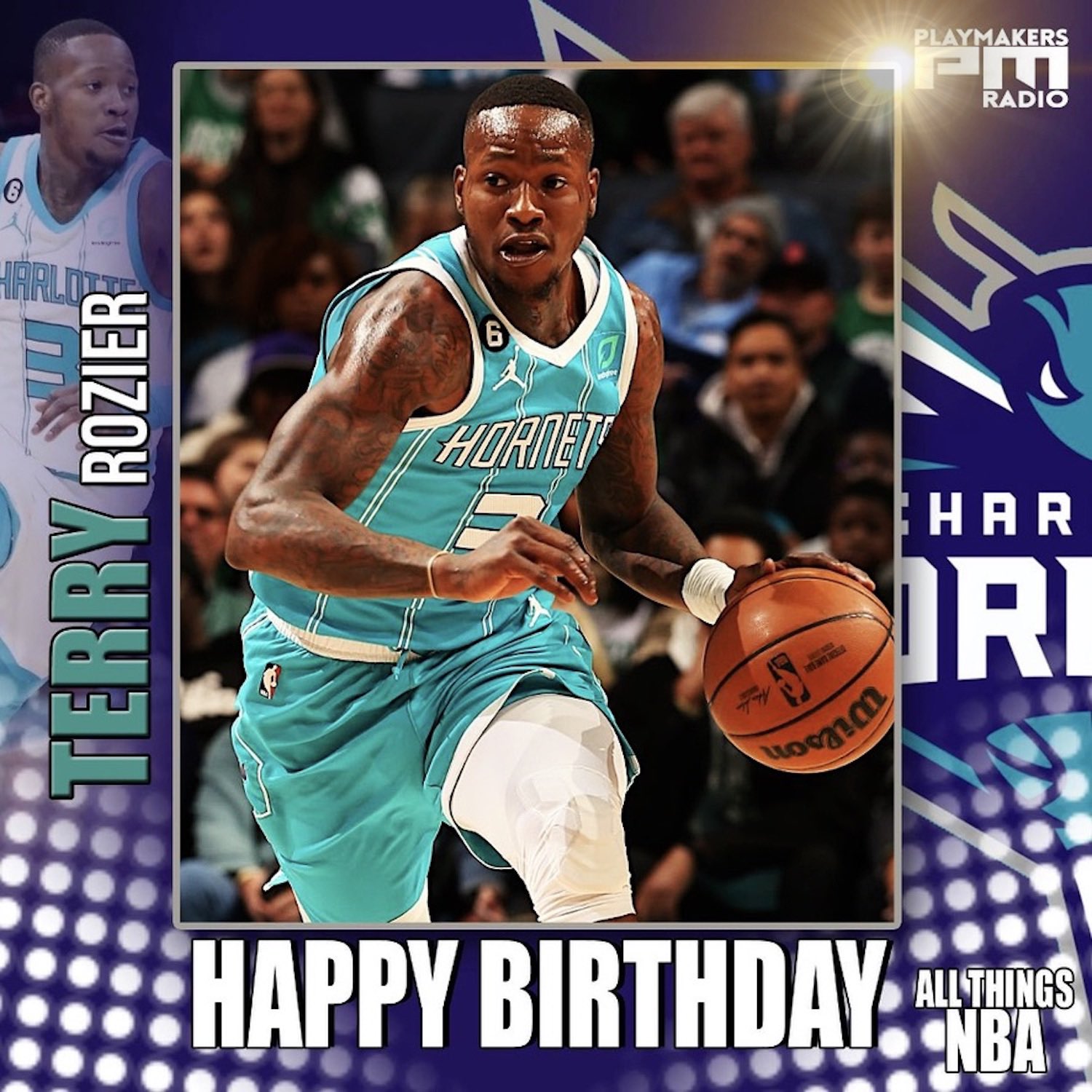 Join us in wishing Terry Rozier of the Charlotte Hornets a very happy 29th birthday!!!   