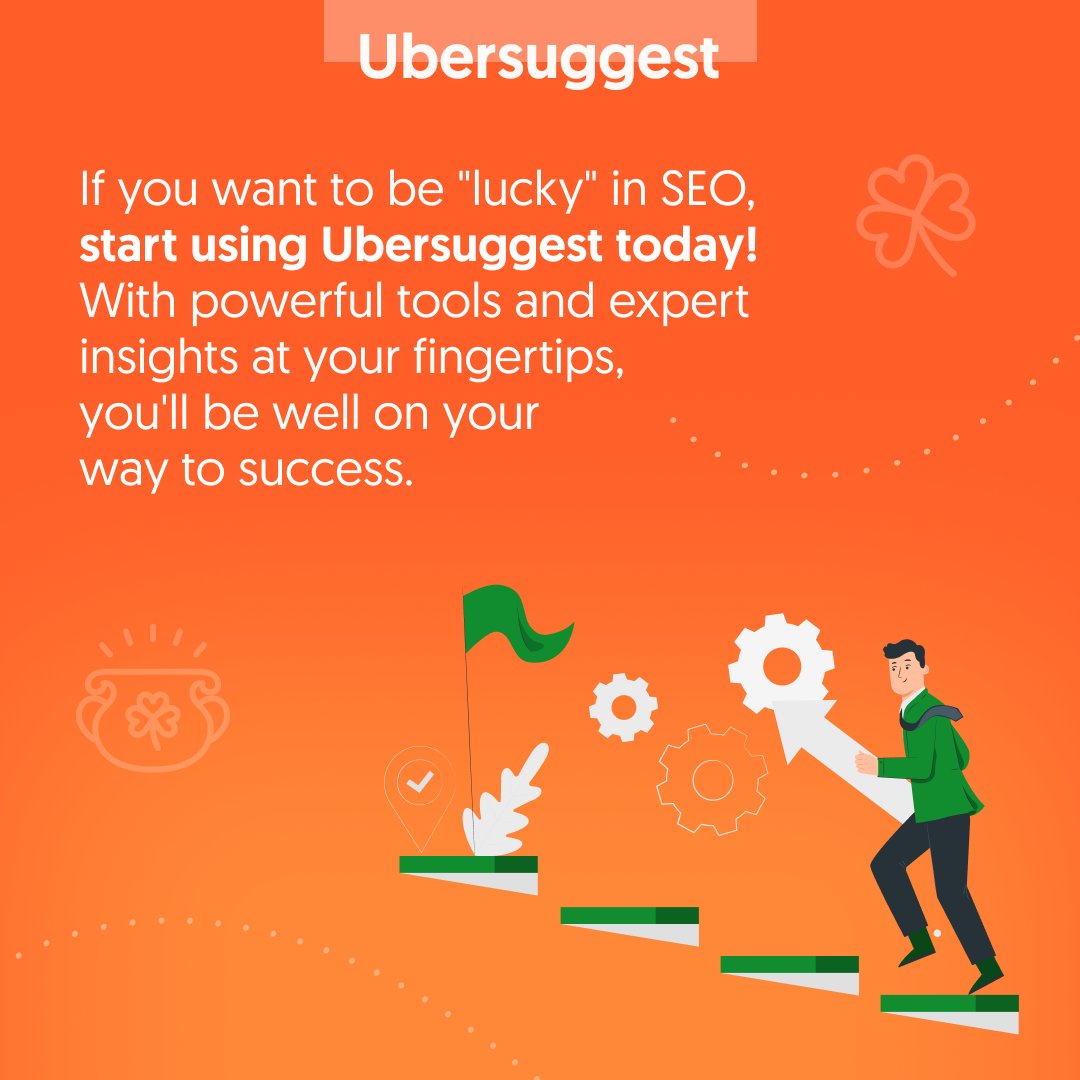 Are you feeling lucky? When it comes to SEO, it's not just about chance – it's about strategy and hard work. And Ubersuggest is here to help you succeed! 🚀
#SEOtips #Ubersuggest #digitalmarketing #hardworkpaysoff