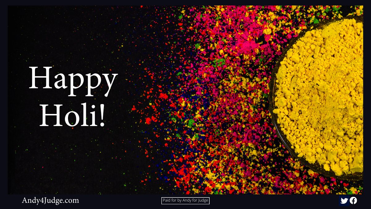 andy4judge's tweet photo. Happy Holi! Holi symbolizes the triumph of good over evil and is celebrated as a day of spreading love. https://t.co/BahIDGWvL1