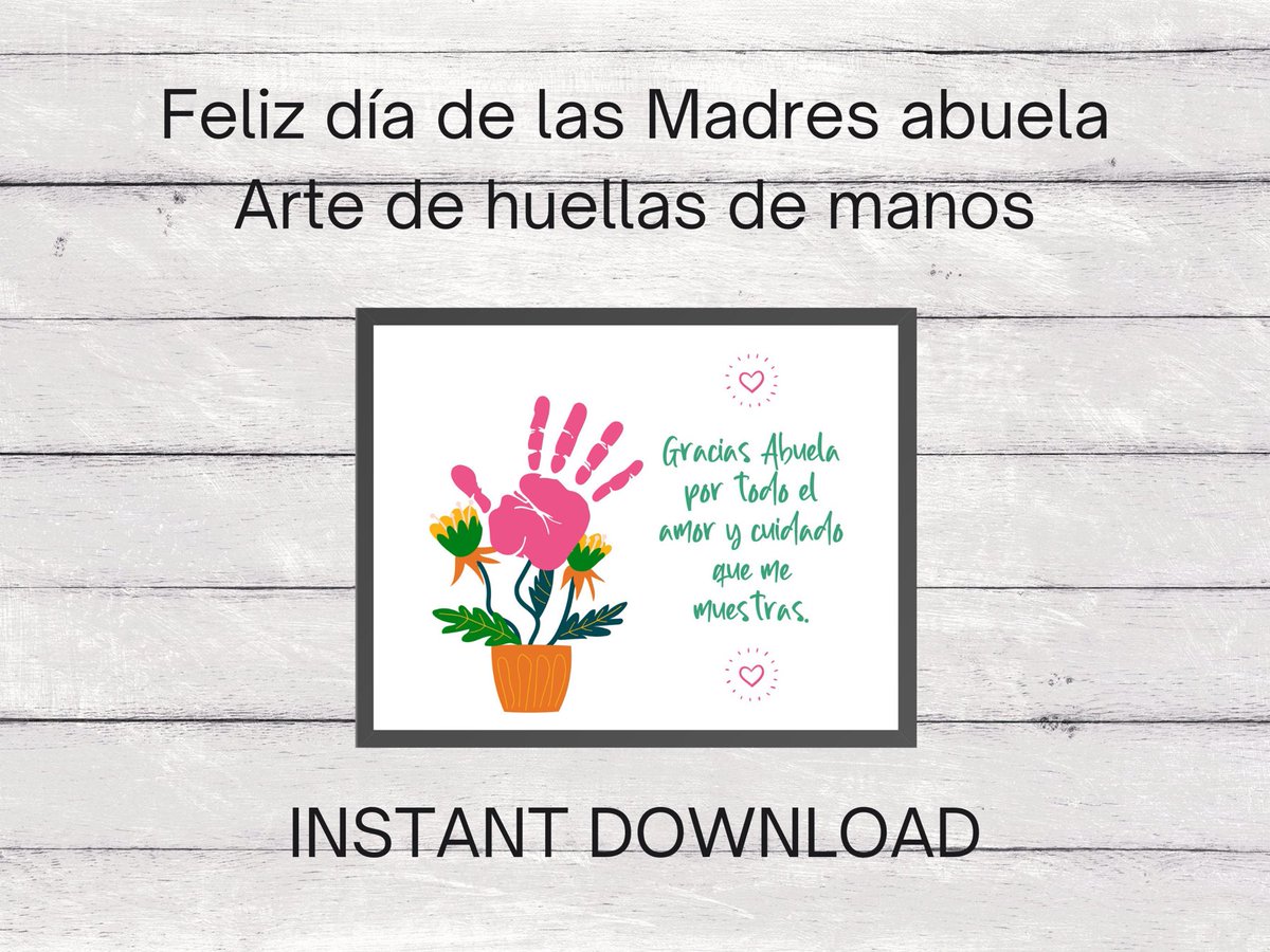 JoannLovealways's tweet photo. Excited to share this item from my #etsy shop: Abuela, Abuelita Mother's Day Handprint Art, Mother's Day Activity for Abuela, Abuela Handprint Art, Craft Keepsake, Printable,#abuelagifts #abuelitagifts #abueladayart #handprintprintable #handprintkeepsake https://t.co/OqQMPBUw3R https://t.co/SzzACk4Kjf