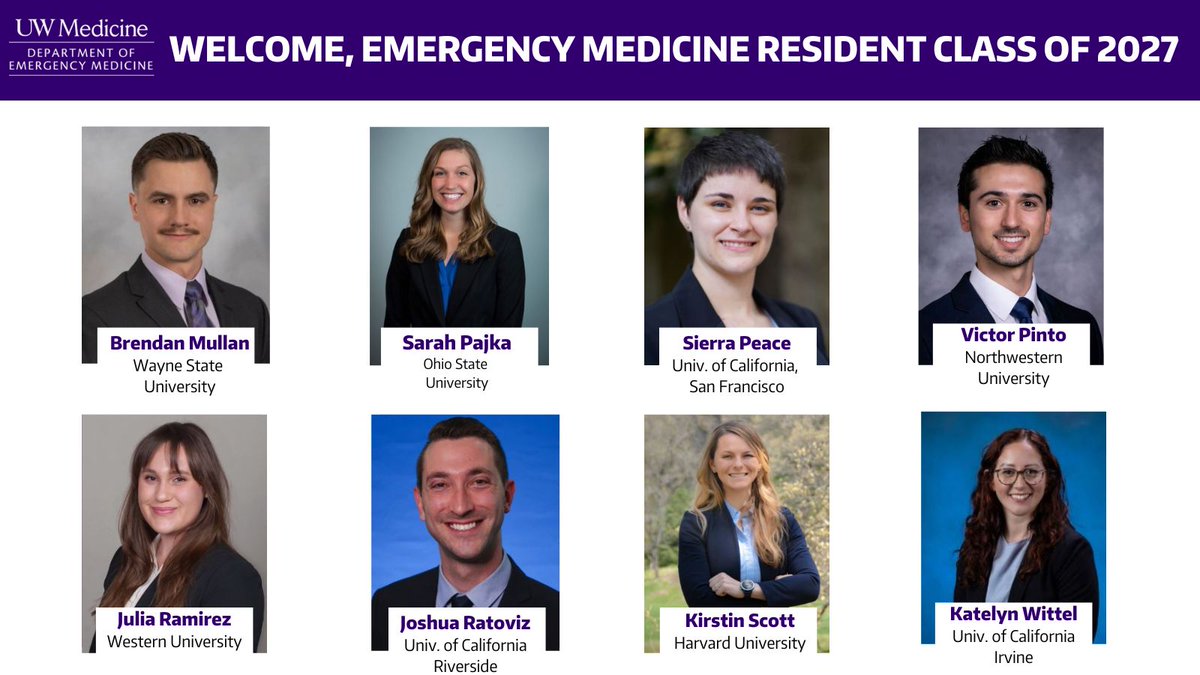 UW Emergency Medicine (@uwashem) on Twitter photo Congratulations to the UW #EmergencyMedicine Resident #Classof2027- our largest class yet!
We're welcoming in so many new faces, we couldn't fit them all onto one slide.
We are thrilled to be part of your journey 🏥
<a href="/UWashEM/">UW Emergency Medicine</a> #EMBound
(2/2) Congratulations to the UW #EmergencyMedicine Resident #Classof2027- our largest class yet!
We're welcoming in so many new faces, we couldn't fit them all onto one slide.
We are thrilled to be part of your journey 🏥
<a href="/UWashEM/">UW Emergency Medicine</a> #EMBound
(2/2)