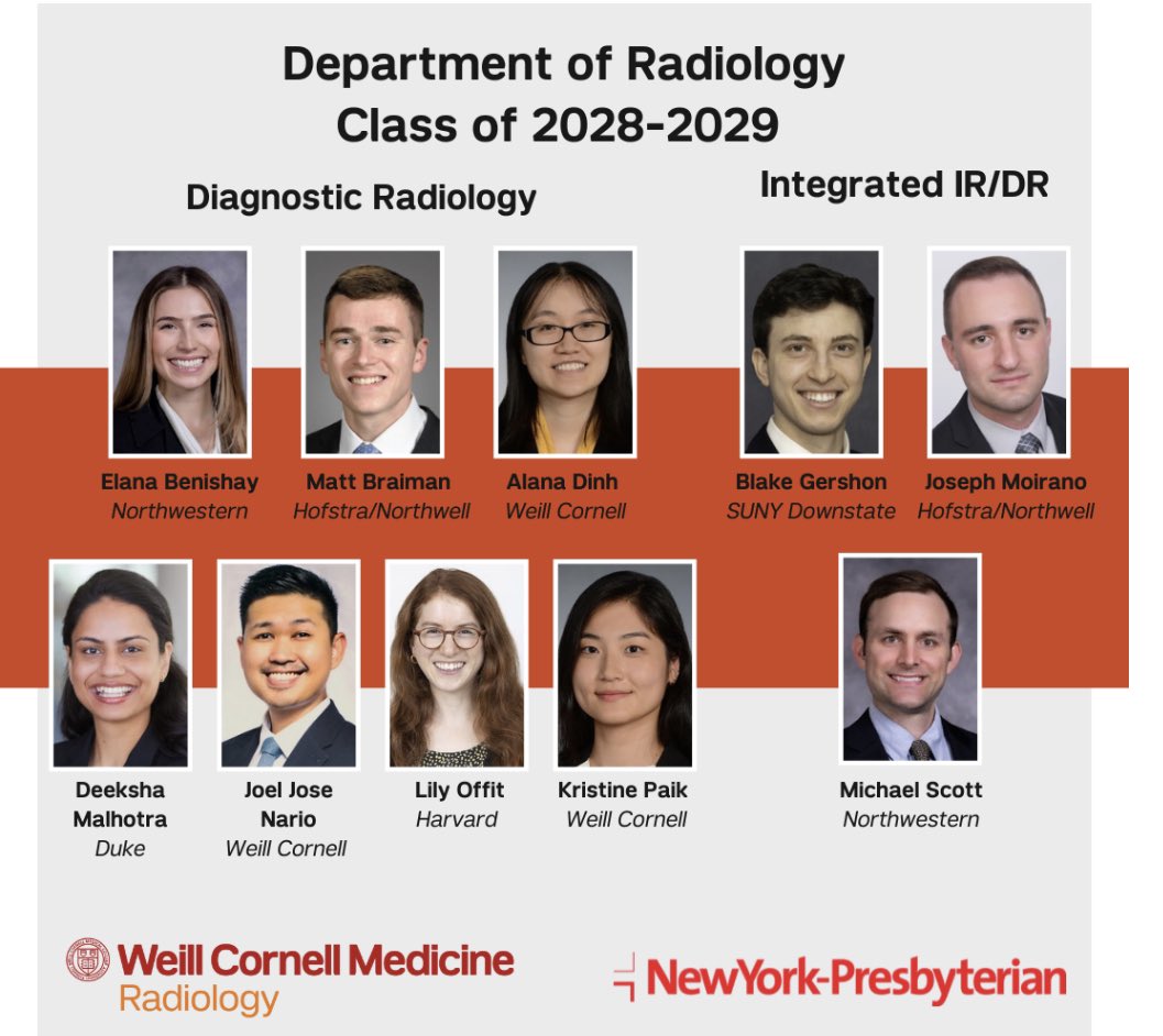 Weill Cornell Medicine Interventional Radiology (@weillcornell_ir) on Twitter photo Huge congratulations to the newest <a href="/WCMRadRes/">Weill Cornell Medicine's Radiology Residents</a>, and a special welcome to our 3 IR/DR residents, Blake, Joe & Michael! #Match2023 Huge congratulations to the newest <a href="/WCMRadRes/">Weill Cornell Medicine's Radiology Residents</a>, and a special welcome to our 3 IR/DR residents, Blake, Joe & Michael! #Match2023