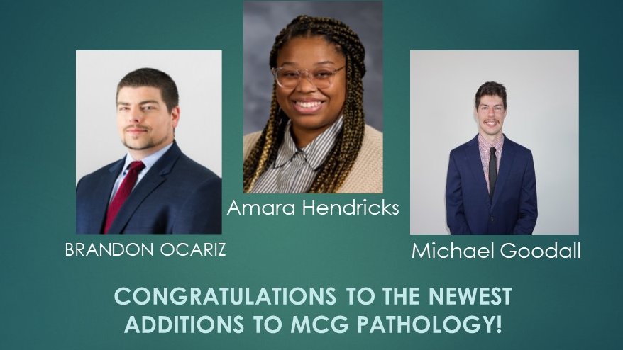 Congratulations to these 3 future pathologists joining our MCG family!
#match2023 #pathology