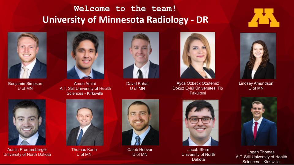 UMNRadiology's tweet photo. We are thrilled to welcome our new #radres class!  Congratulations!  #UMNRadIsRad

#Match2023 #UMNMatchDay2023 #radiology
@umnmedschool @UMNRadiology @HCMC_TY https://t.co/RgyKmviIbd