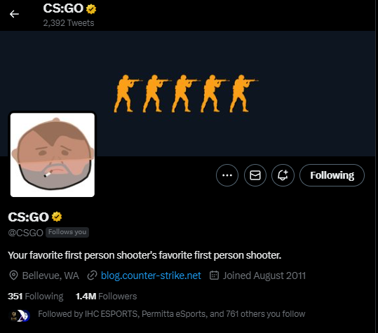 CSGO officiel vient de changer de bannière ave 5 logo.

1.6/condition zero/CSS/CSGO/ CSGO 2 ?