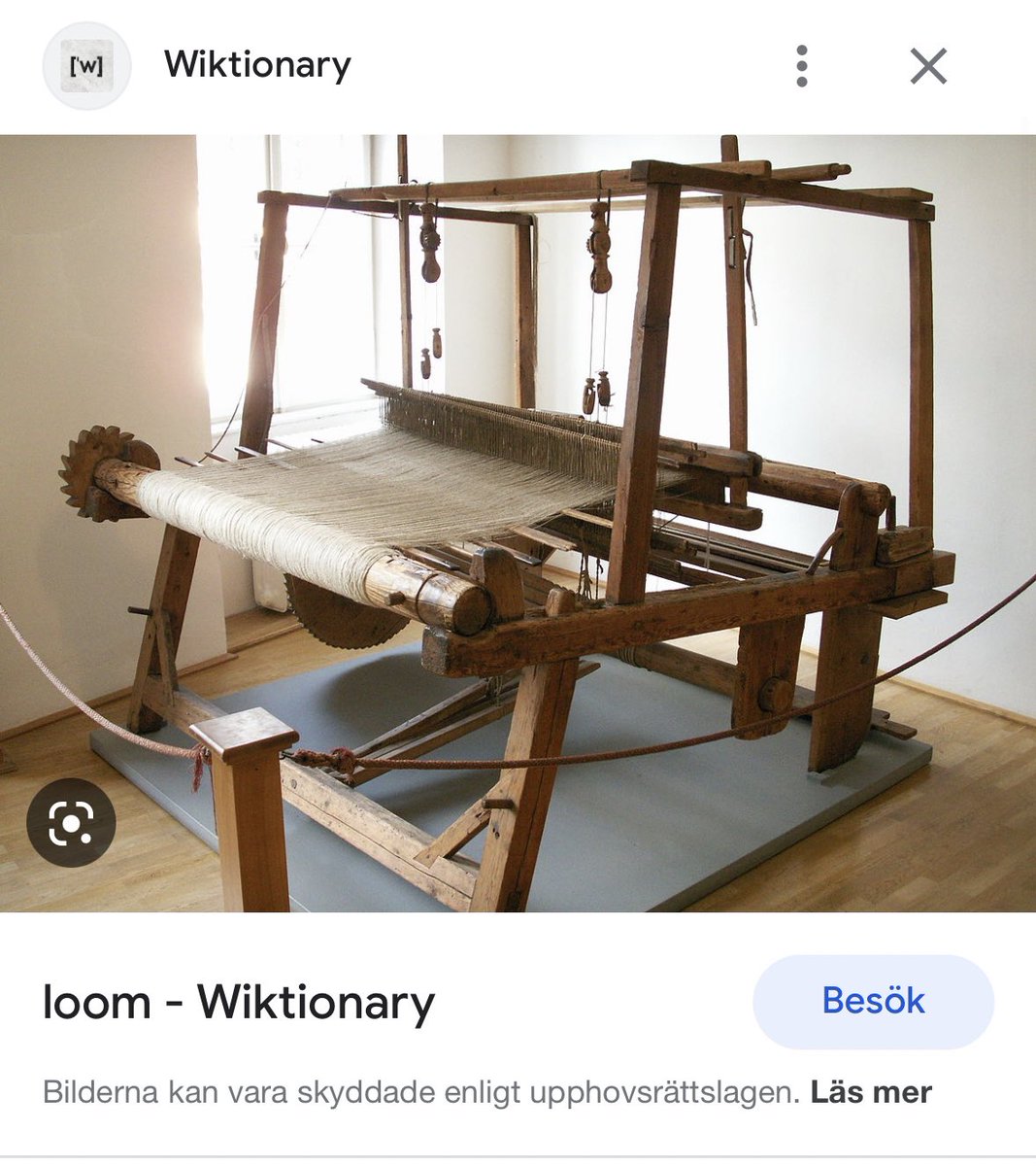 Like ”weaving” is a very peculiar term to use, ”Loom of fate” - both relate to textilework. Perhaps he is being poetic, perhaps he is hinting at something. I mean the tool for weaving is a loom. Also heirloom is a fated item to be passed down for generations to come.