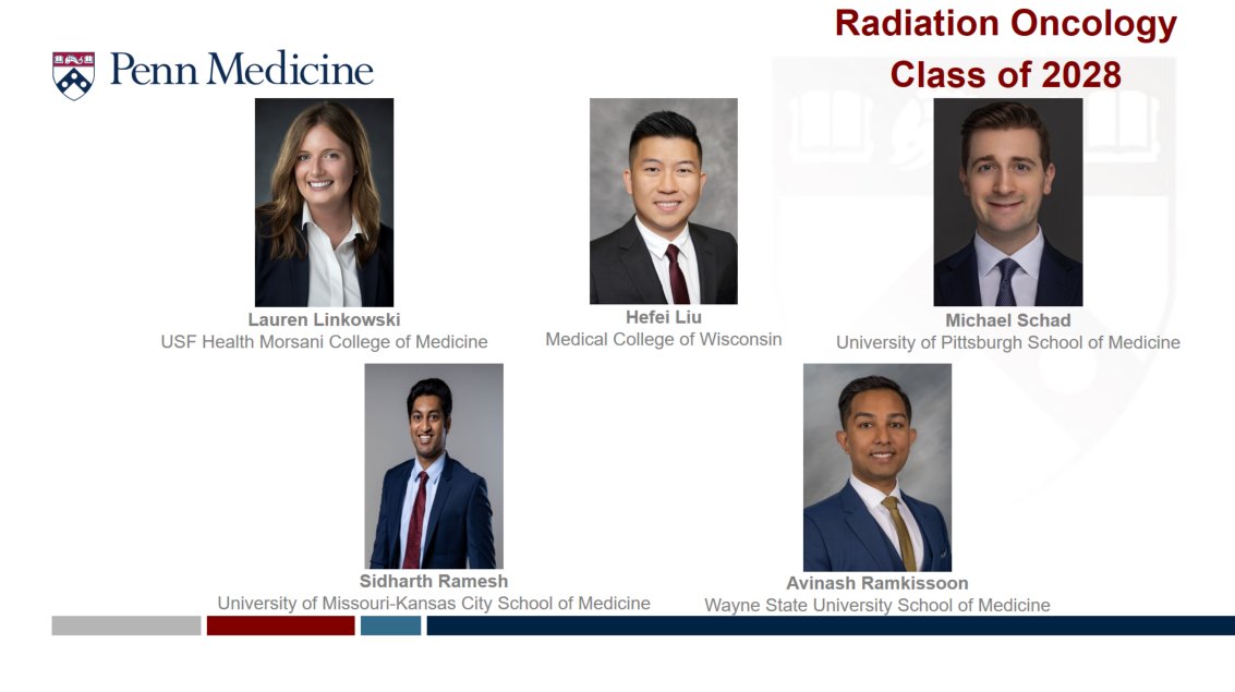 PennRadOnc's tweet photo. Welcome Class of 2028
#Match2023 #radiation, #radiotherapy, #radiationtherapy, #radiationoncology, #radonc, #radiationtherapist #radiationtreatment, #medphys, #cyberknife, #radiosurgery, #protontherapy https://t.co/ZH1SkksmXt
