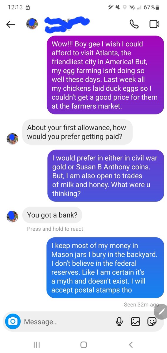 DwarvenEgg's tweet photo. Part 4 of being over the top to a "sugar momma" #troll #bot #defnotascam #civilwargold https://t.co/MRs9rbwIb6