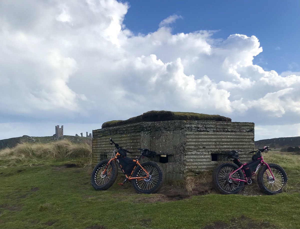 Embleton Bay #embletonbay #dunstanburghcastle #embleton #northumberland #englamd #fatbike #fatbiking #surlybikes #surlypugsley