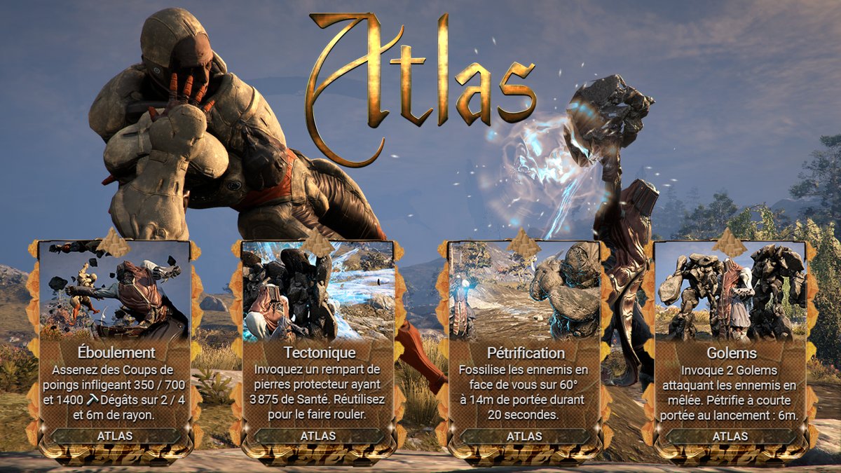 VVhite_Angel's tweet photo. La Série de Mods de Pouvoirs est enfin terminée ! ✨

Disparus il y a bien des années de cela, plus de 200 Mods ont été créés ou re-créés.

Quotidiennement durant 17 jours, découvrez 3 / 4 Warframes avec leurs mods associés aux compétences. Aujourd'hui : Ash, Atlas et Banshee ! https://t.co/fYU8jw7lwX