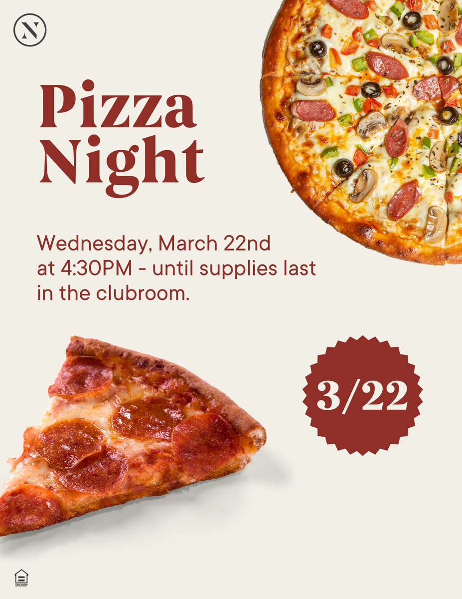 RivStoneRanch's tweet photo. Join us for Pizza Night at River Stone Ranch!
Wednesday, March 22nd at 4:30 PM 

#WeLoveOurResidents #LeaveThePansBehind #Austin #LuxuryRentals #ResidentEvents #community #LoveWhereYouLive https://t.co/mBdj21hUz1