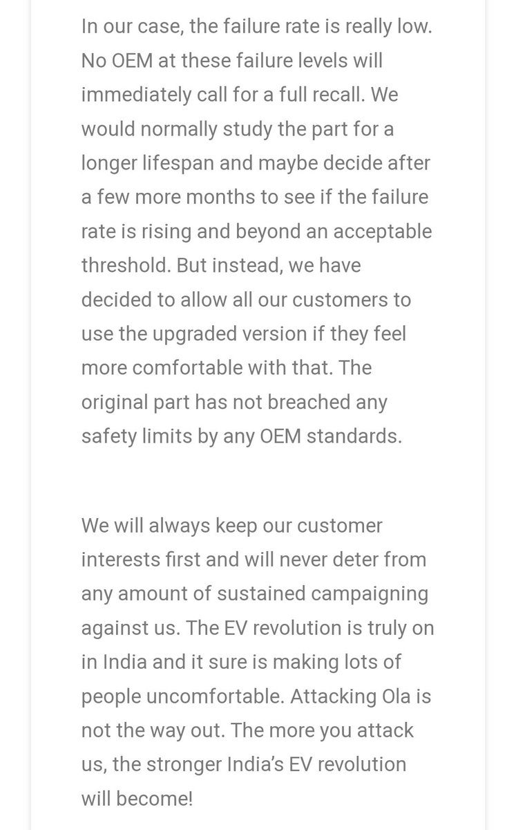 evalovejwwaa's tweet photo. I know it won't be easy for the company but still you do it i really appreciate this steps taken by @OlaElectric  to upgrading all the  scooter front fork in free of cost.  Thank you @bhash https://t.co/TijbnGyZ5l