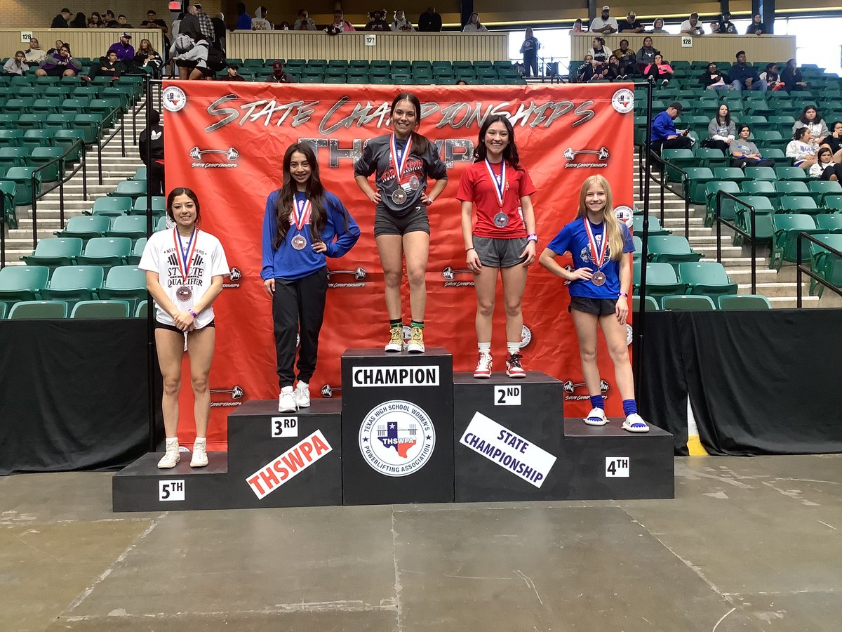 thswpa's tweet photo. CHAMPIONS!! Congratulations to our 2023 THSWPA 4A Small 97LBS State Champions!! #thswpa https://t.co/dcOtfy3bdp