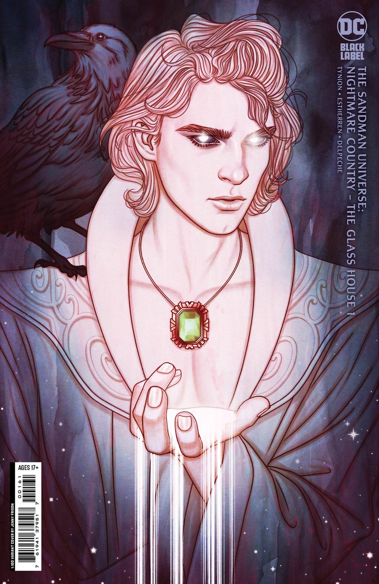 Just finished Nightmare Country - The Glass House # 1. So happy this book is back. It's dripping with some really messed up stuff and even more links back to Sandman. April 11th from <a href="/JamesTheFourth/">James Tynion IV</a> <a href="/LEstherren/">Lisandro Estherren</a> And this insane 1:100 variant cover is obviously by Jenny Frison