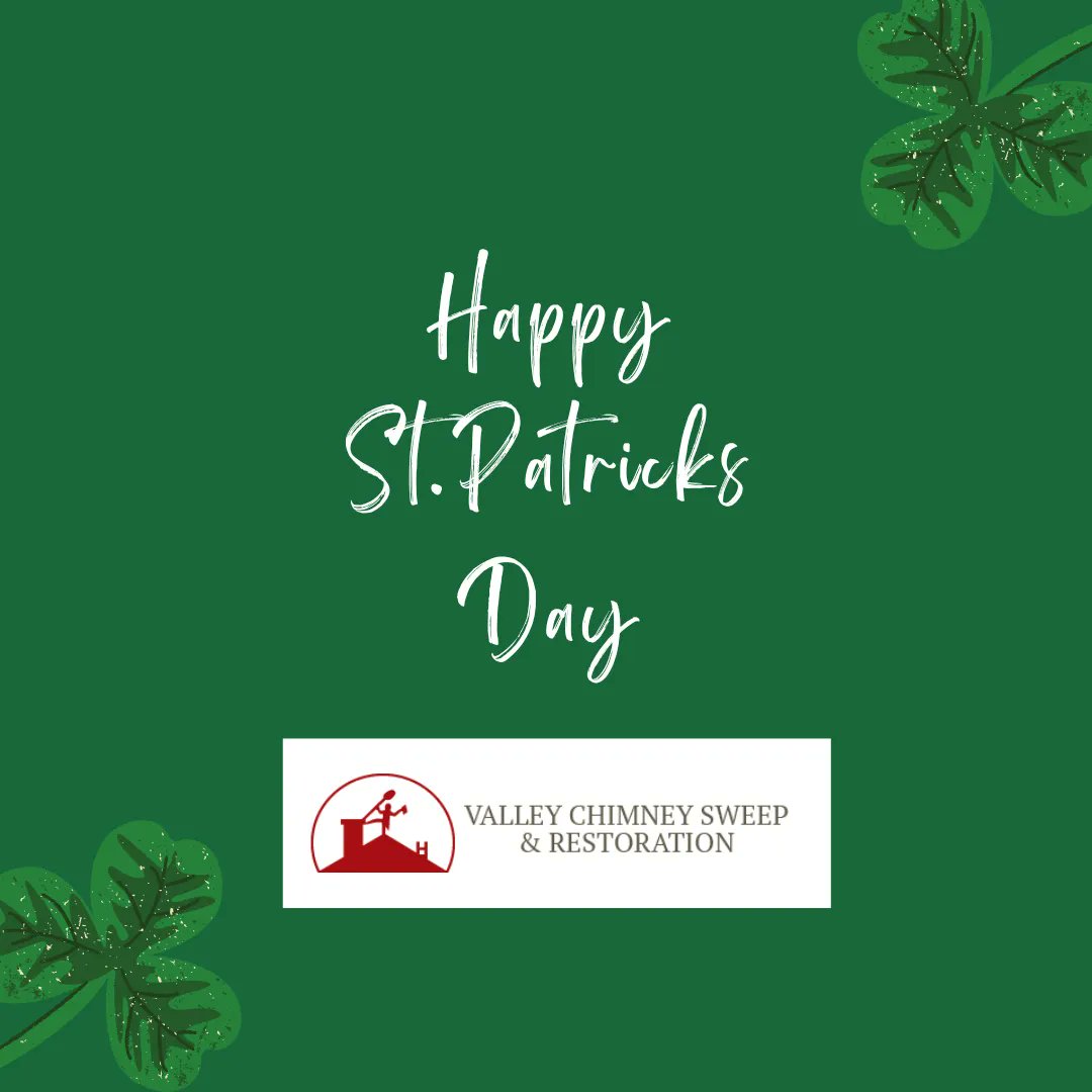 ValleyChimney's tweet photo. At Valley Chimney, we feel lucky year-round to be able to provide the best services to even better clients!

Happy Saint Patrick’s day everyone! https://t.co/20voSfOPnM