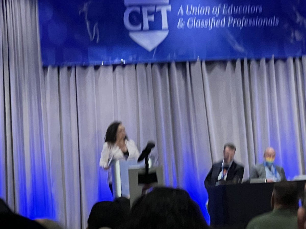Morning address by <a href="/CaliforniaLabor/">California Federation of Labor Unions</a> Exec Sec Lorena González <a href="/CFTunion/">CFT</a> convention