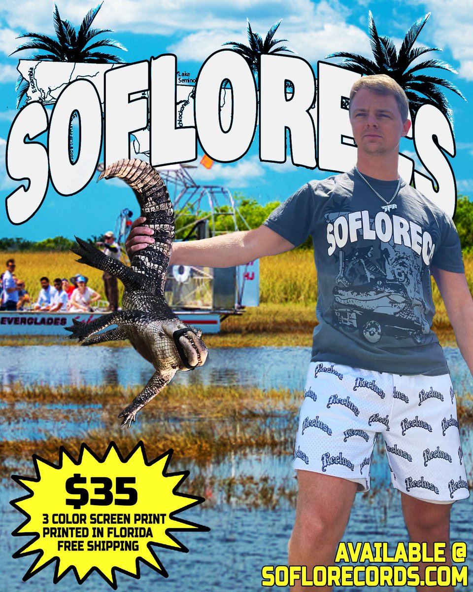 SoFloRecords's tweet photo. Now you can dress like a Florida man 🍊 https://t.co/O0phGoiYC1