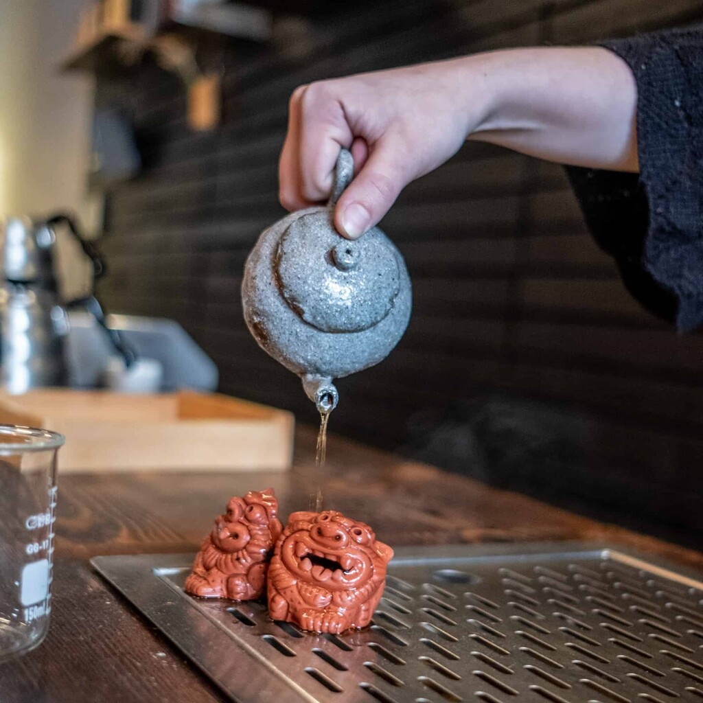 Not sure how the folks at <a href="/o5tea/">O5 Tea</a> captured our face so perfectly in clay form, but we've never seen a more perfect rendition 😆 

You'll have to ask them why they pour hot water over us with each new brew... 

Head to their shop on 4th Avenue for answers and some of the rarest…