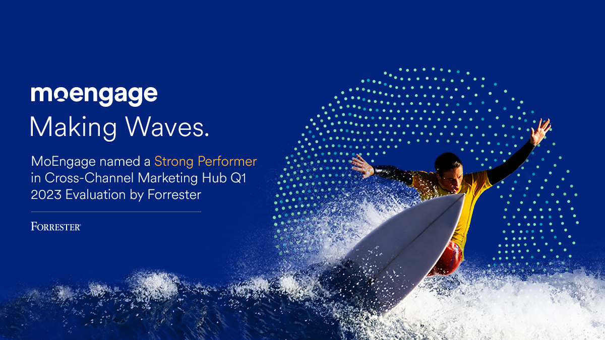 Did you get your complimentary copy of the latest #Wave #report people? @moengage  was just named a 'Strong Performer' in The @forrester  Wave™: Cross-Channel Marketing Hubs, Q1 2023 report! Here is the link lnkd.in/gJB2ir2z #marketing #ai #forresterwave #forrester #CCMH