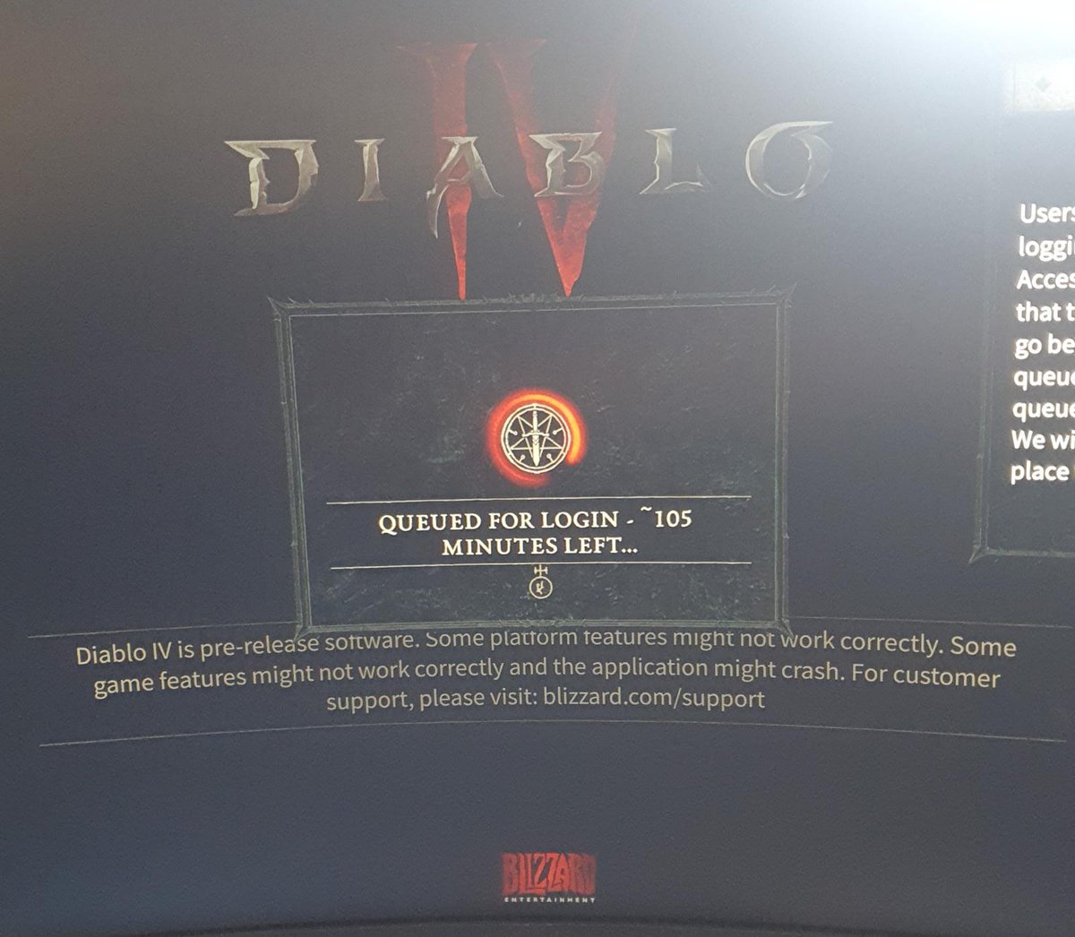 Everyone's favourite blizzard game, the queue simulator is back! #DiabloIV