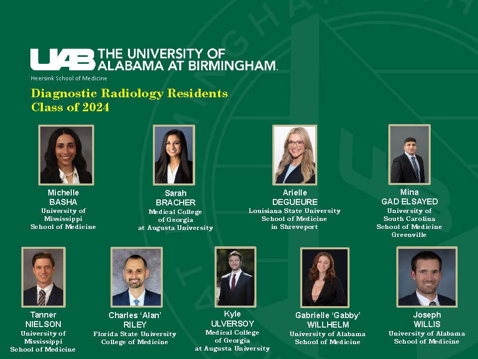 uabRadResidents's tweet photo. We are so lucky 🍀 and unbelievably excited 🥳 to welcome this amazing group of new residents to the @UABRadiology family! 💚

#radiology #medtwitter #futureradres https://t.co/oQx5o6mo2h