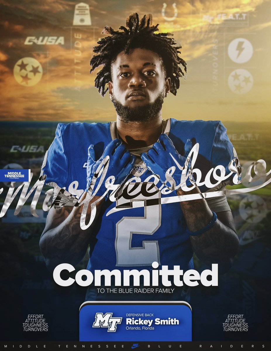 Rickey “Laville” Smith 🙅🏾♂️9️⃣ ENIGMA💔🧸🎈 (@rickey_smith9) on Twitter photo 1000% committed Ⓜ️🤝🏾 thankful and blessed for the opportunity ready to chase my dreams 💰 #explorepage #GoBlueRaiders @CoachWoodley_MT <a href="/CoachStock/">Coach Stock</a> 1000% committed Ⓜ️🤝🏾 thankful and blessed for the opportunity ready to chase my dreams 💰 #explorepage #GoBlueRaiders @CoachWoodley_MT <a href="/CoachStock/">Coach Stock</a>