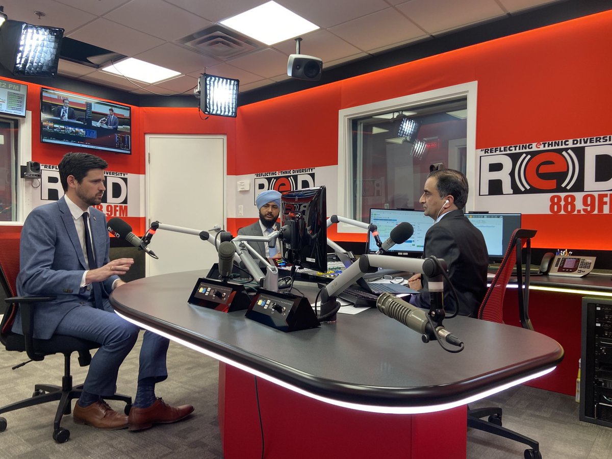 Great to chat with @REDFMtoronto today. We discussed immigration level plans and todays announcement on PGWP. Thank you for having me! @IqwinderSGaheer