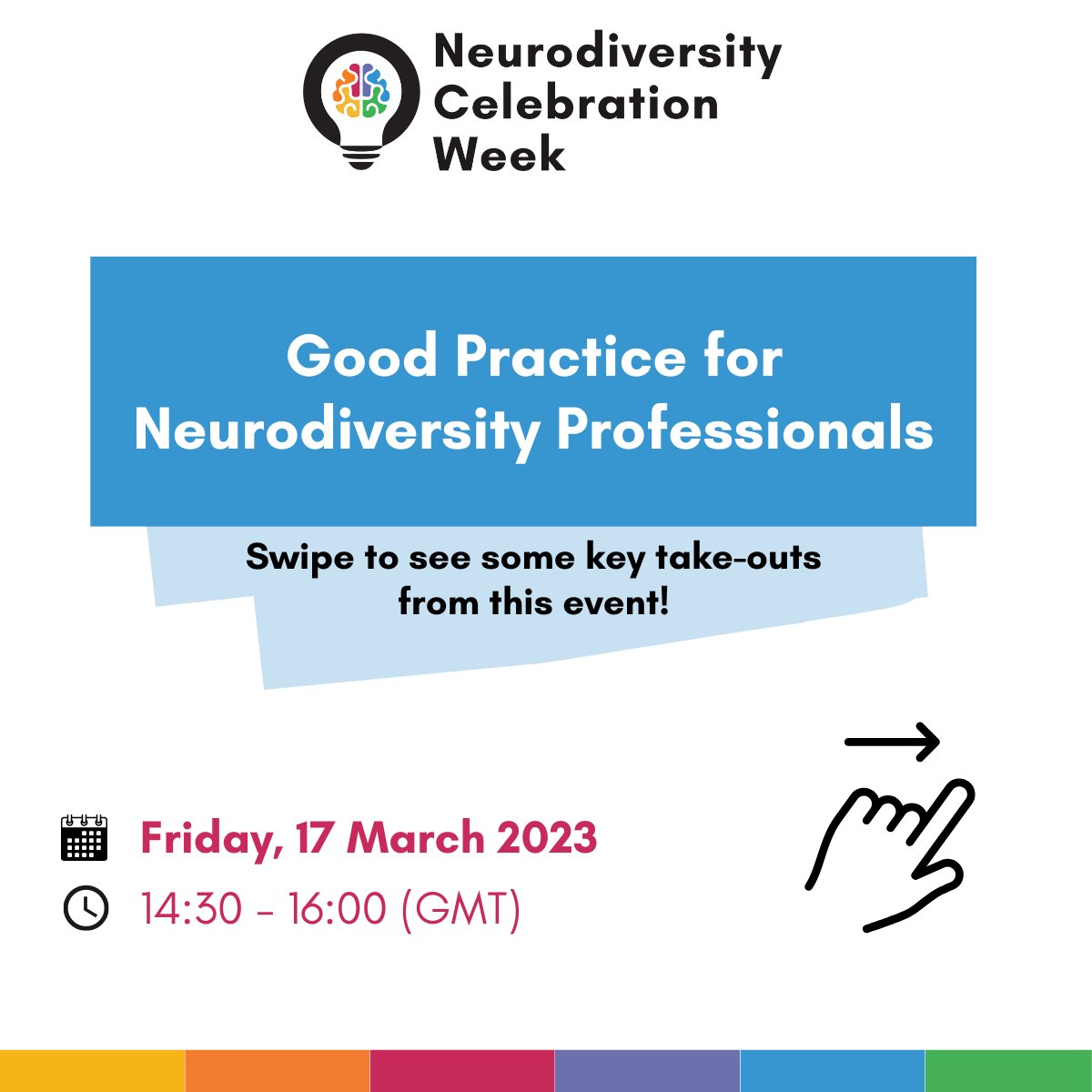 NCWeek's tweet photo. Take a look at some key take-outs from our final panel event of the day 🌟

'Good Practice for Neurodiversity Professionals'

A huge thank you to our panelists for this amazing discussion, and to everyone who joined us!

 #NeurodiversityCelebrationWeek #NeurodiversityWeek #NCW https://t.co/Dus2ENMVmC