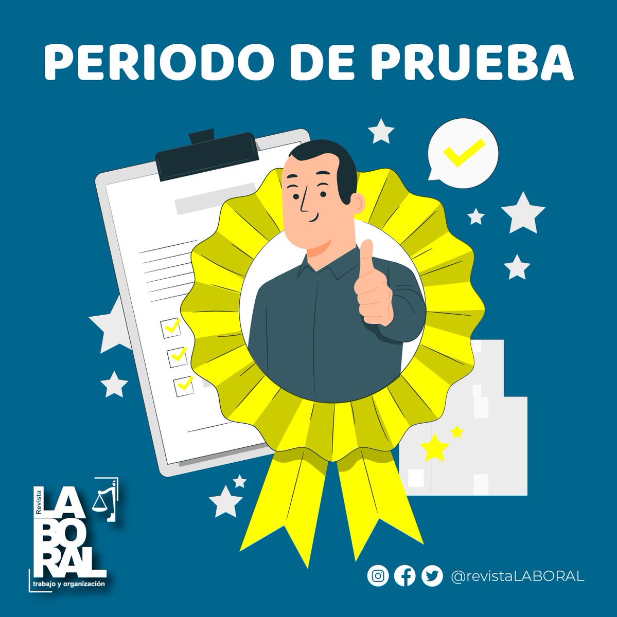 LaboralRevista's tweet photo. PERIODO DE PRUEBA
#FelizViernes #LeyFederaldeTrabajo #Sabiasque #RevistaLaboral #Derecho #Enterate #online https://t.co/aZmBD8QISr