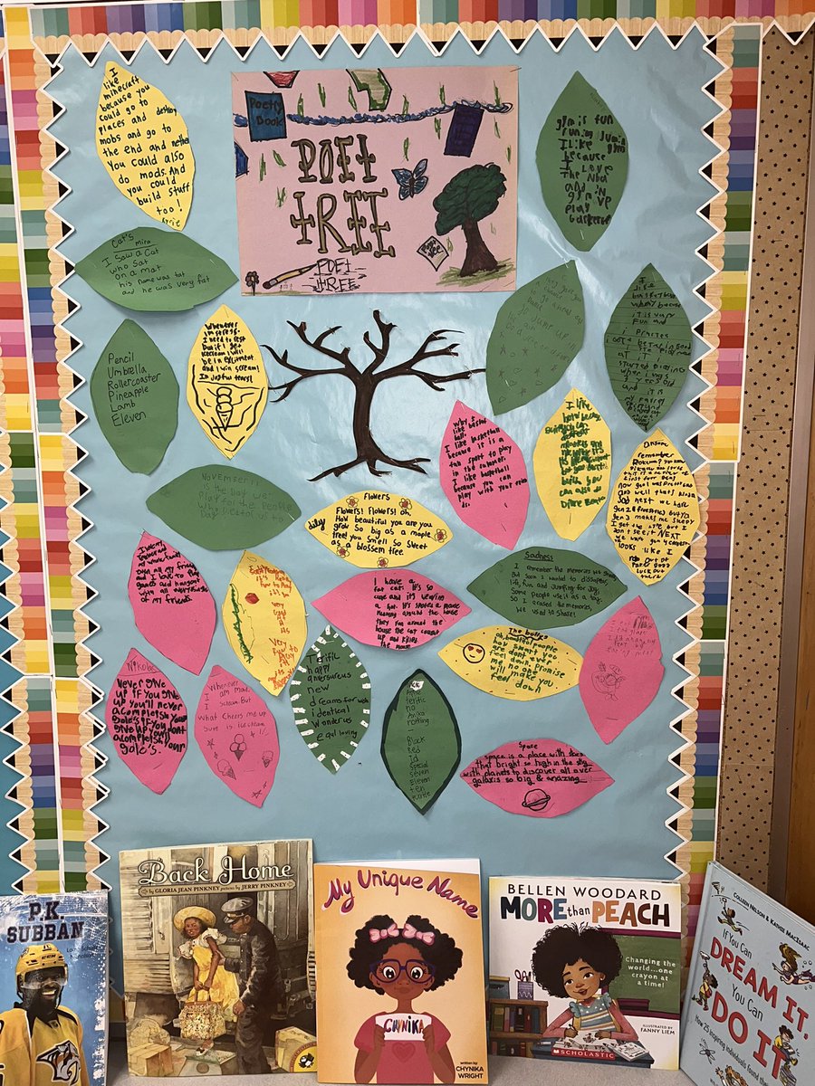 @AdrienneGear Thank you for the poet tree idea! The kids loved it! 👩🏻‍🏫🌳🍁🍂🍀☘️#poetry #poettree #poems #literacy #writing #poetrywriter #teachersoftiktok #teachertok #poetryisfun #languagearts #bulletinboard #poetrypower