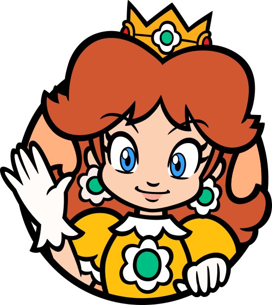 princess daisy 1girl solo jewelry blue eyes gloves earrings crown  illustration images