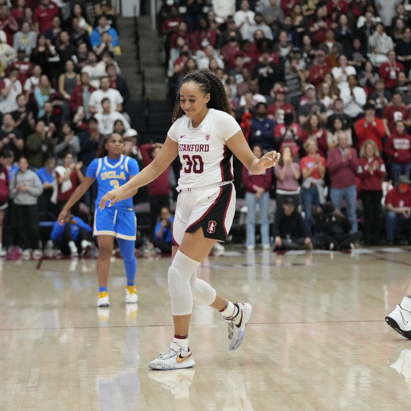 GoStanford's tweet photo. Haley Jones can do it all - this is known.

But what you might not know is that if you tell her she 𝘤𝘢𝘯'𝘵 do something, it only motivates @haleyjoness19 more to prove you wrong.

#GoStanford | @justwsports