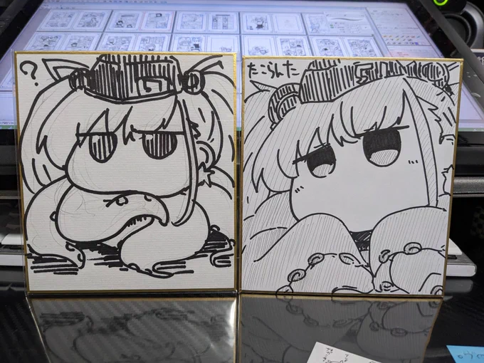 ←が初めて描いたたこらんた
→が全てを理解して描いたたこらんた 