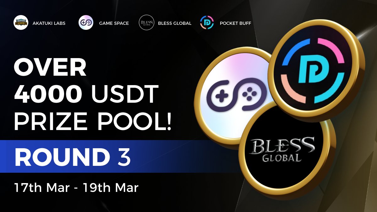 AkatsukiLabs's tweet photo. ⚔️ Akatsuki Labs x @Gamespace_NFTs

🎁 Total Reward Pool $4,000 USDT &amp; $BLEC NFTs 

To Enter - 
1️⃣ Follow @AkatsukiLabs &amp; @Gamespace_NFTs
2️⃣ ❤️,RT &amp; Tag 3 friends
3️⃣ Finish Gleam Task 👉 https://t.co/7wJAHhStxL

⏰ 19 March 
#Airdrop #AkatsukiLabs #Giveaway
#PlayerOneTournament https://t.co/4a2NgCSOZU