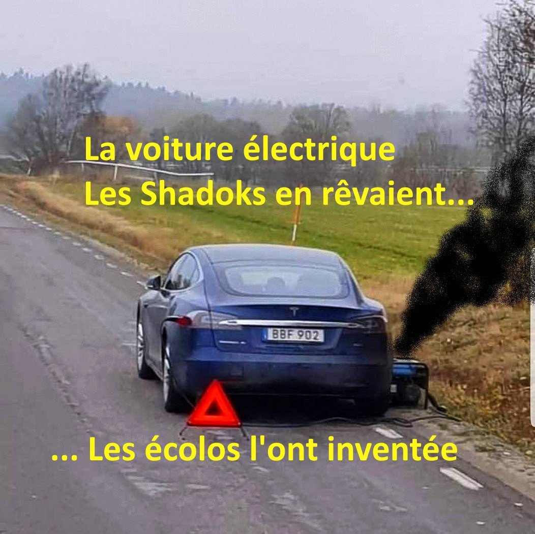 Lemanantdebase's tweet photo. @Numerama La bagnole électrique, ça ne me branche pas! https://t.co/5tGCCjHWQw