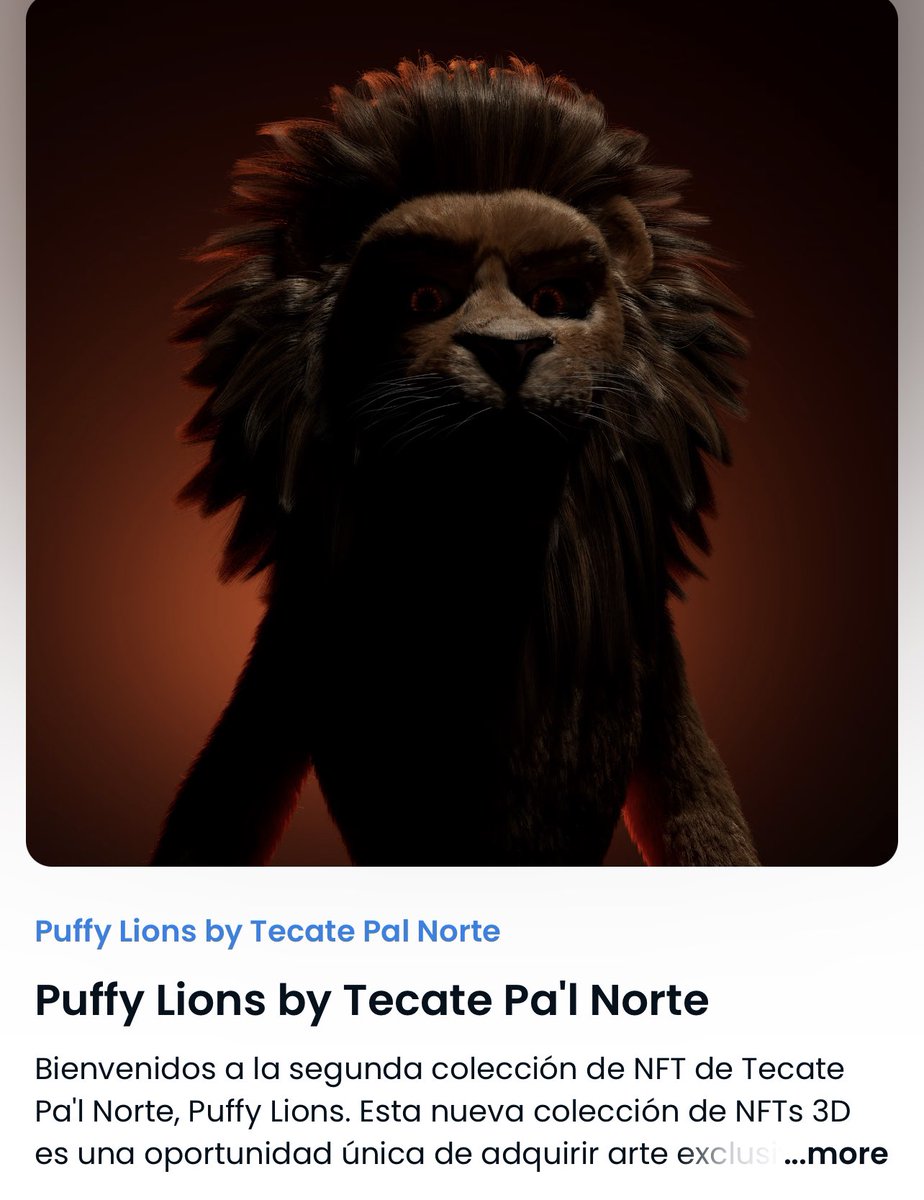 JairFlores's tweet photo. Lo que me acaba de llegar 🤩🤩🦁🦁
@TecatePalNorte @FounderTerra @LegendaryL_DAO 

Nos vemos en la zona holder 
Siempre ascendente https://t.co/4vAiRAx1Qr