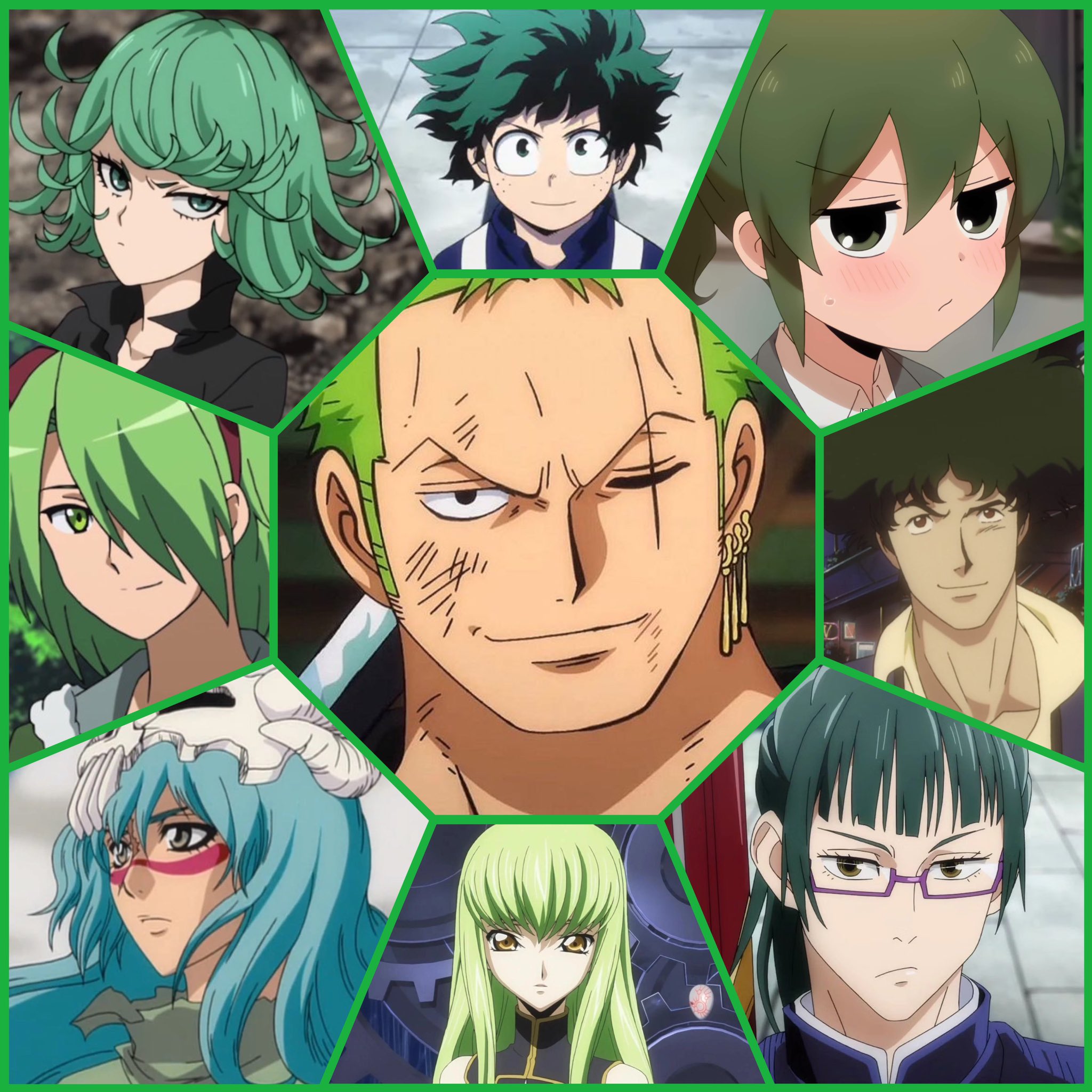 Anime Characters With Green Hair