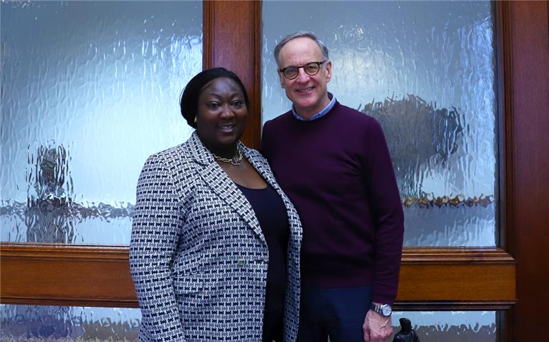 CanadaFP's tweet photo. In London, PS Oliphant had a productive meeting with @MsLadyPhyll from @Kaleidoscope_T, a leading #2SLGBTQI+ organization. They discussed how to further advance 2SLGBTQI+ rights in the #Commonwealth. https://t.co/H1dfWhEuQv
