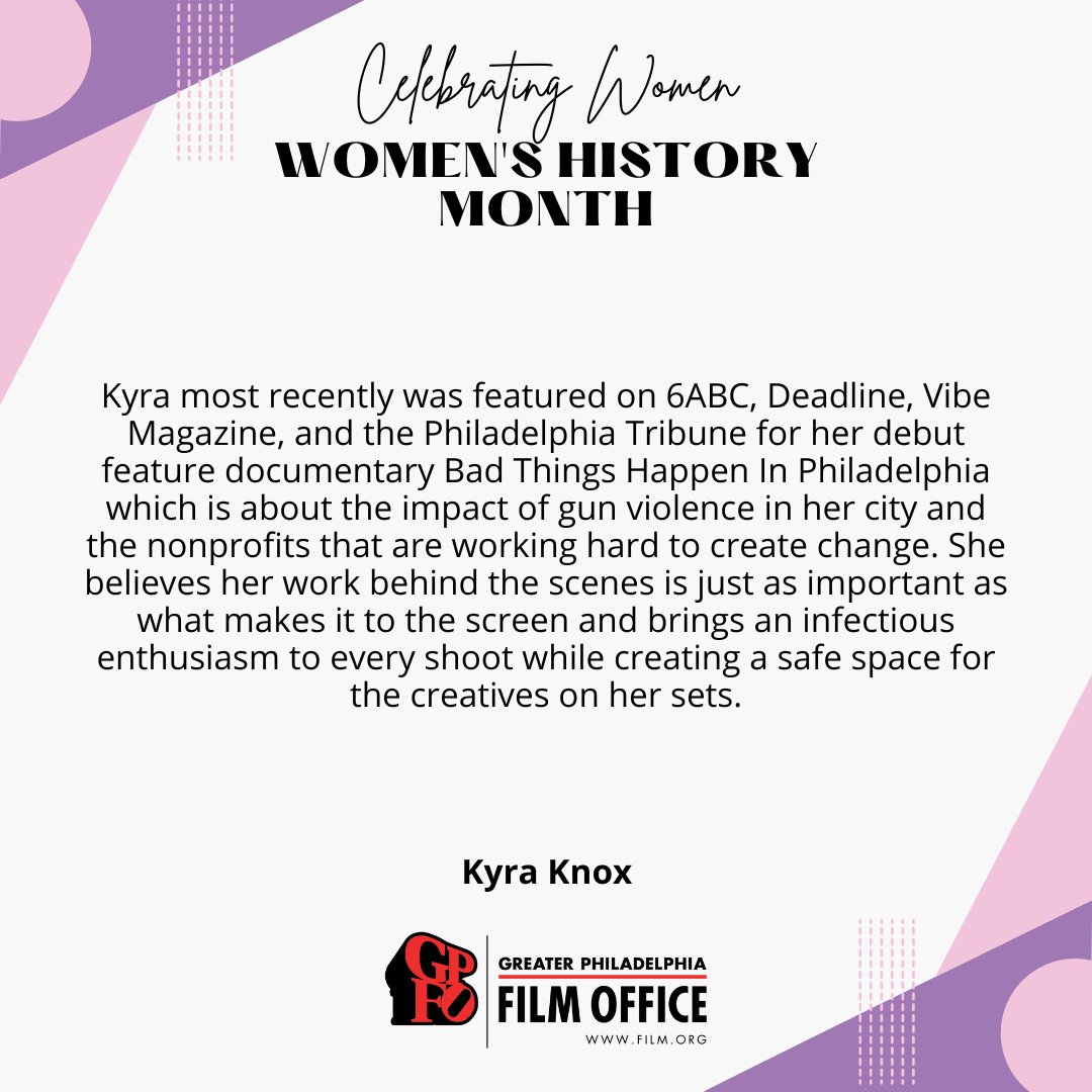 Meet <a href="/KyraKnox_/">Kyra Knox</a>, a Film Producer and Director.

#celebratingwomeninfilm #womenhistorymonth #womeninfilm