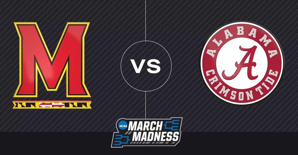LanceCarter's tweet photo. Maryland plays Alabama tomorrow! That #Alabama team has a murderers row of talent. A lot of their players have some big guns in their arsenal, so they can definitely shoot their way out of trouble. Really hope they don't murder us. #NCAAMarchMadness #MarylandTerrapins https://t.co/liZECQTFrV
