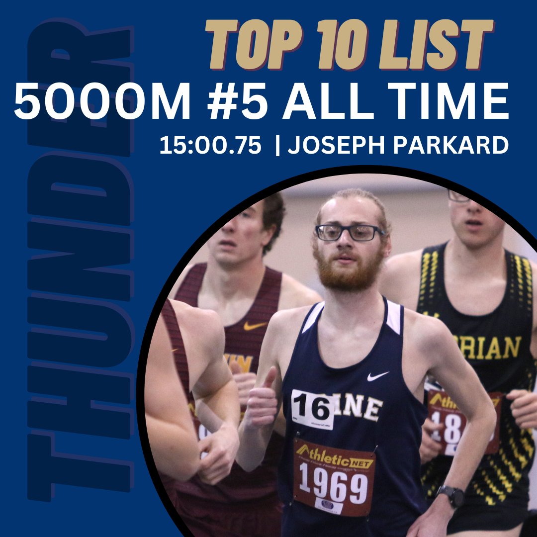 TrineXCTF's tweet photo. Rounding out the amazing accomplishment of our distance crew this season... Joseph Packard and Ryan Hoopingarner finished tenths of a second apart at the conference championship to not only finish 2nd and 3rd in the event, but also #5 and #6 All Time in Trine History! https://t.co/Au1zBvMfBA