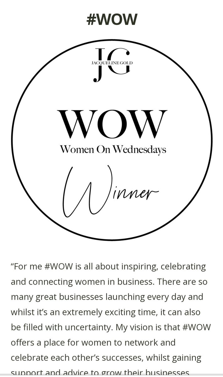 ClaireLYoung's tweet photo. I met Jacqueline straight after The Apprentice. She was so kind, took me under business woman wing so to speak &amp; I have always appreciated her support. She really trailblazed helping women in businesses especially with her weekly #wow campaign on Twitter. May she rest in peace ♥ https://t.co/I7U0WkZQnN